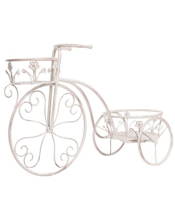 Kwietnik Rower WILDROSE 66 cm Metal Złamana biel