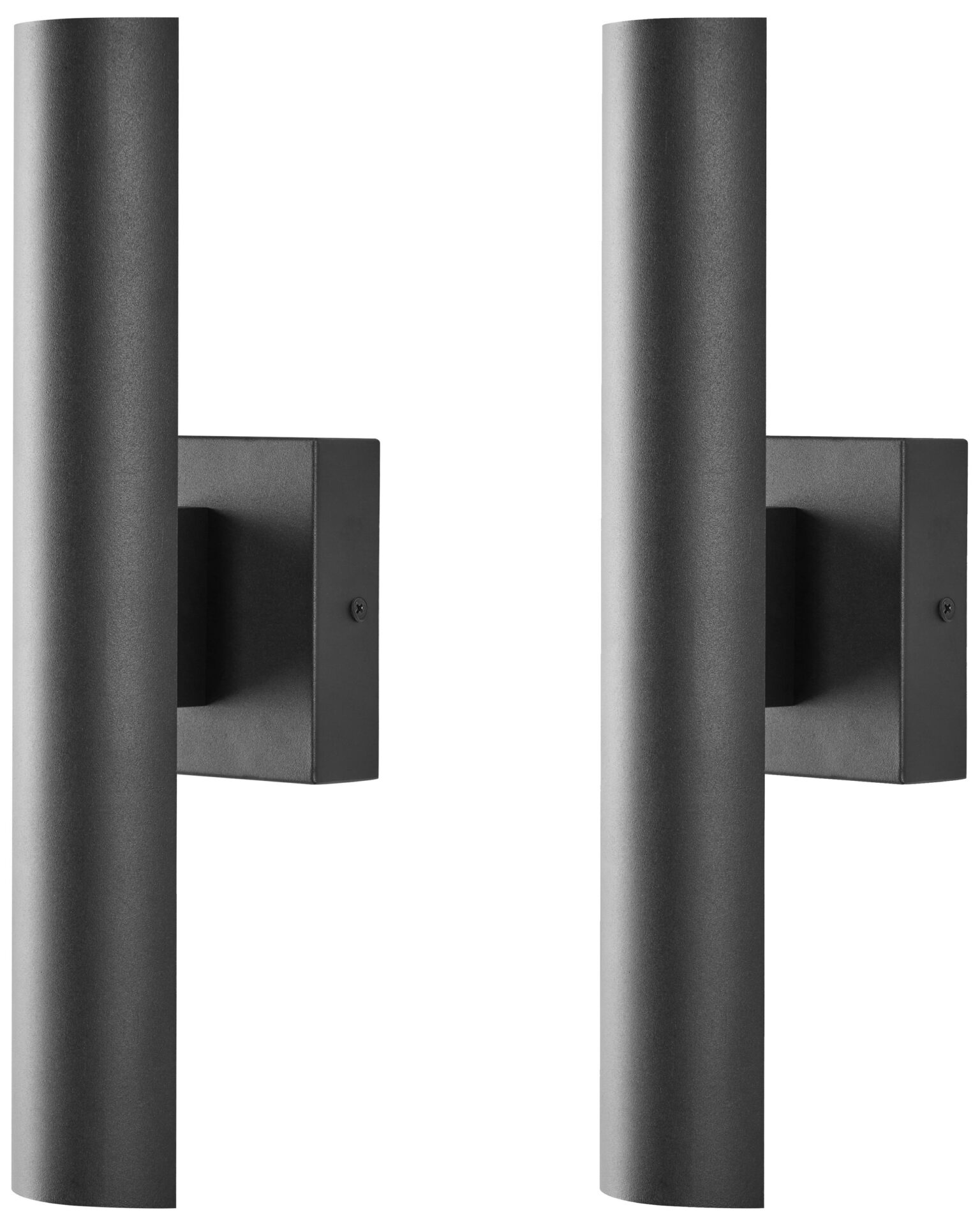 Zestaw 2 kinkietów zewnętrznych LED KOROS Czarny