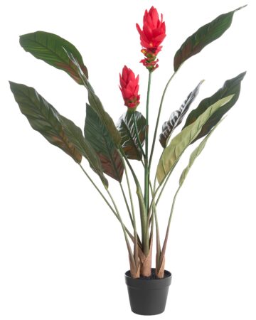 Sztuczna roślina PURPURATA 130 cm Czerwony