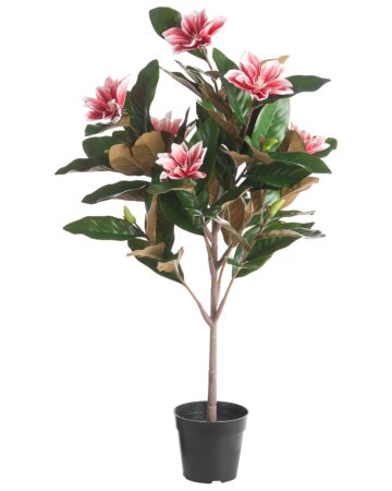Sztuczna roślina MAGNOLIA TREE 90 cm Czerwony