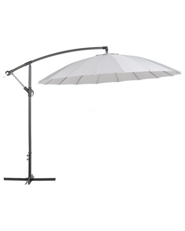 Parasol ogrodowy na wysięgniku 268 cm CALABRIA II Jasnoszary