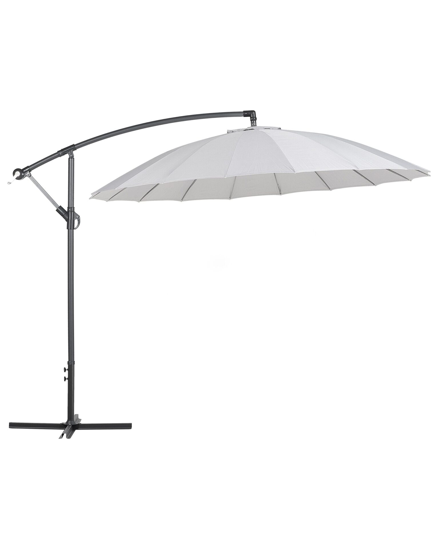 Parasol ogrodowy na wysięgniku 268 cm CALABRIA II Jasnoszary
